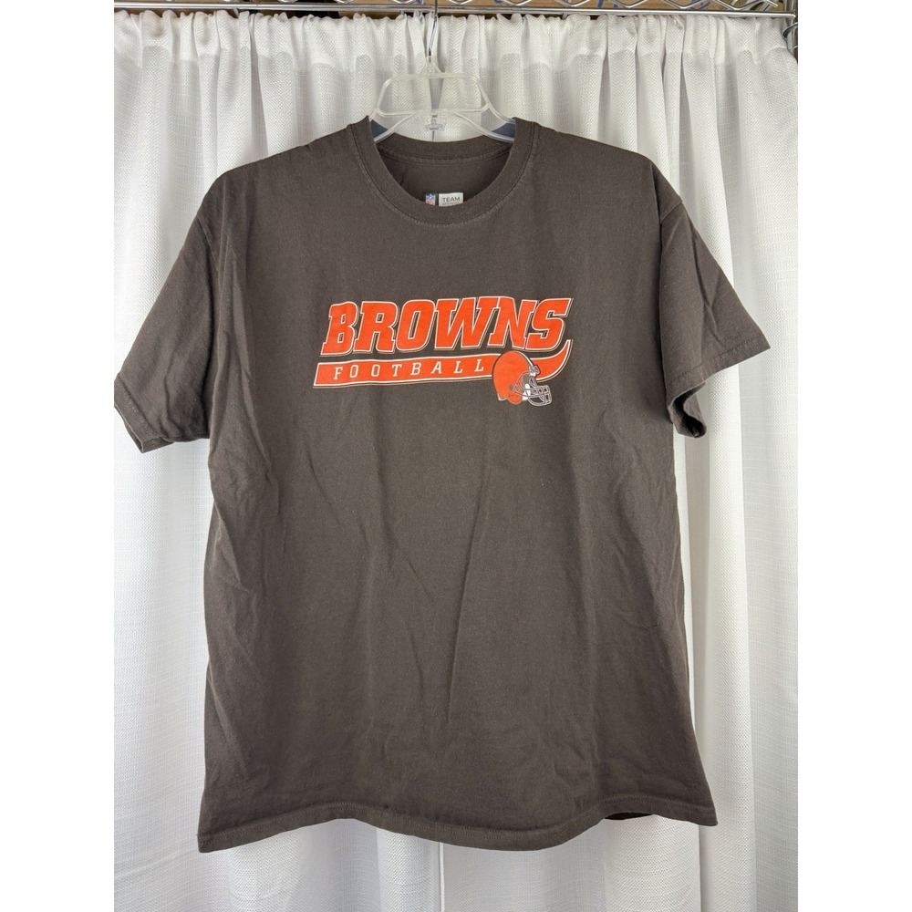Black NFL Team Apparel Cleveland Browns T-shirt Men's Size XL Orange